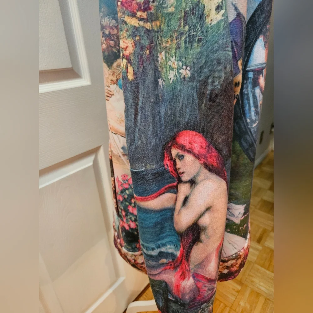 RARE Sugar Thrillz Dolls Kill Once Upon A Dime Oversized Fairy Printed Hoodie M - Picture 8 of 9